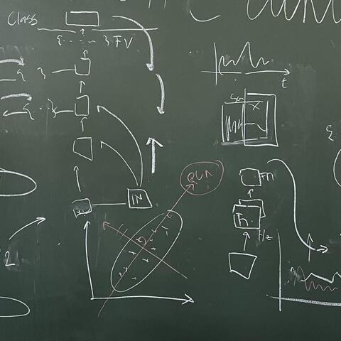Po půlhodině jsme se dostali už i k iniciačním funkcím, hyperbolickému tangentu, transformaci souřadnic a redukci dimenzí vektorových prostorů.