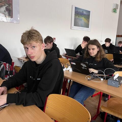 Zdeněk na krajském kole Soutěže v programování