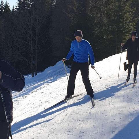 Na běžkařském výletě - kdesi u Žalý