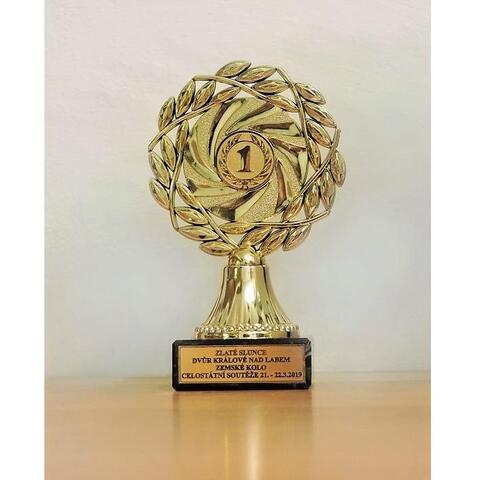 1. místo - cena Zlaté slunce 2019