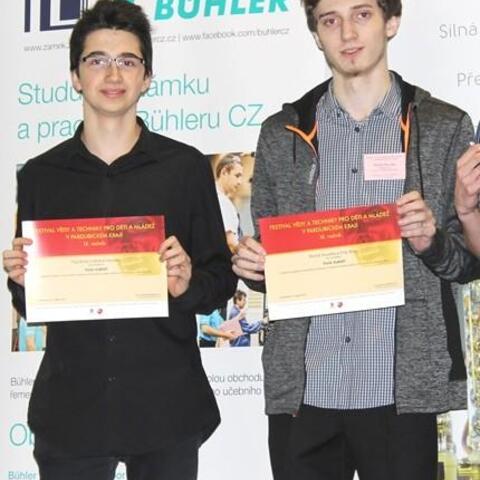 Filip Botai a Michal Havelka - finalisté Expo Science AMAVET 2016