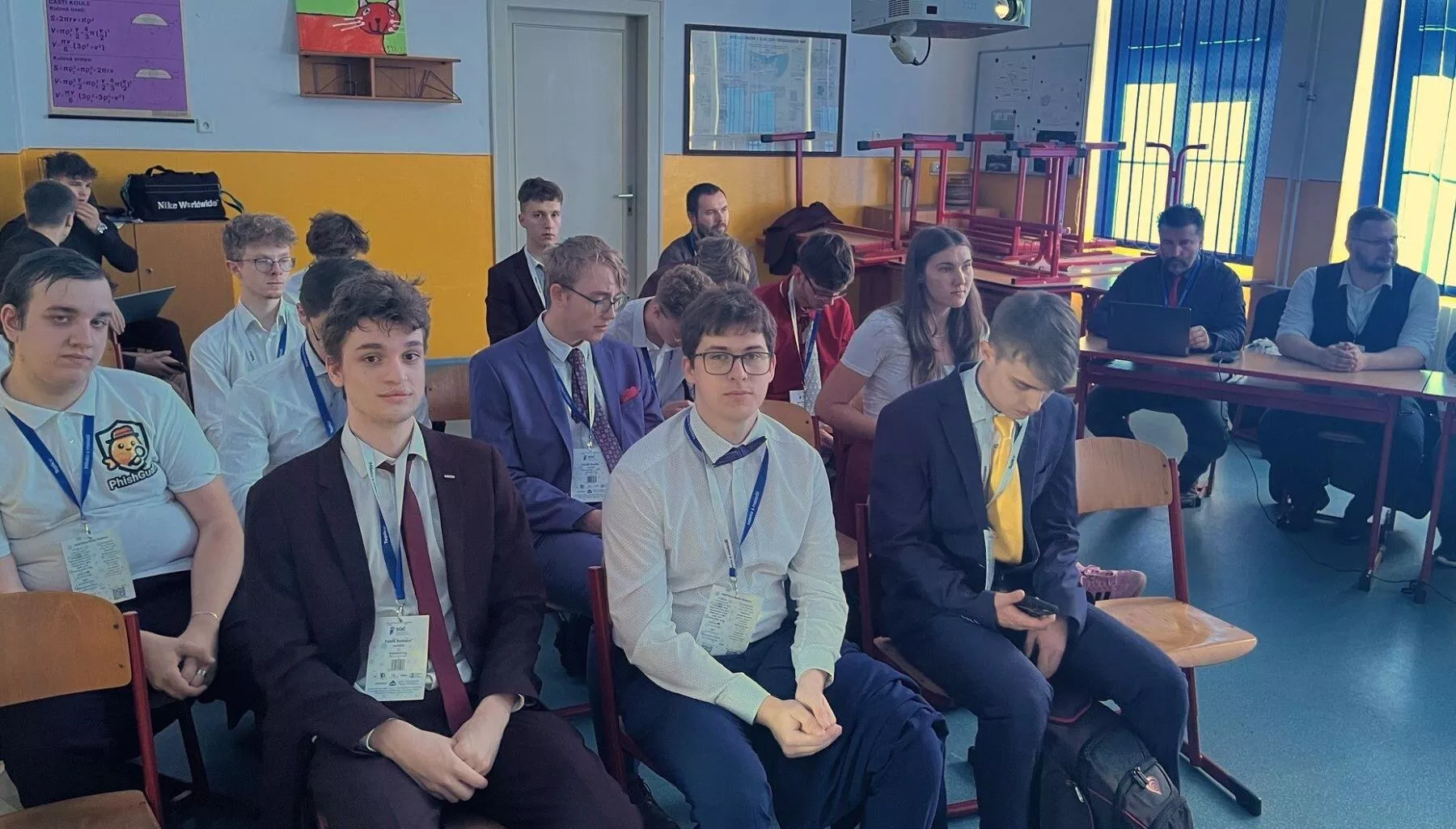 Celostátní kolo Středoškolské odborné činnosti v Teplicích - před obhajobami prací