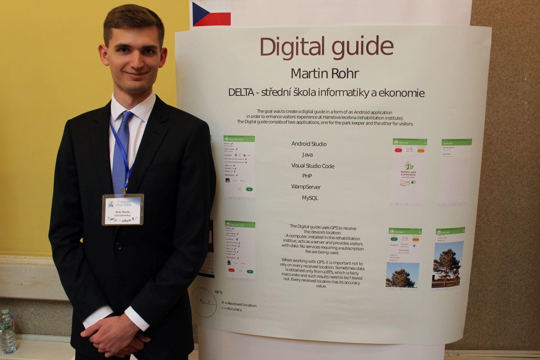 Martin Rohr - na soutěži Vernadského v ruské Akademii věd