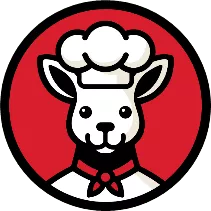 Logo MenuRoo - klokan v kuchařské čepici